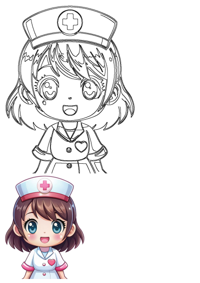 Kawaii nurse character with a charming smile on Redbubble. Perfect gift to add cheer to healthcare settings. Explore our designs now!