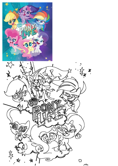 My Little Pony Life poster featuring Twilight Sparkle, Rainbow Dash, Applejack, Pinkie Pie, Fluttershy, and Rarity in a vibrant and fun design.