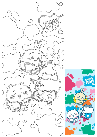 Pinterest in 2025: Adorable cartoon animals having a water gun fight with colorful splashes and 'Summer Fun!' text. Perfect for summer vibes!