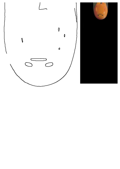 Orange Gudetama toy with a minimalist face floats in darkness. Sanrio character's lackadaisical vibe is captured against the dark backdrop.