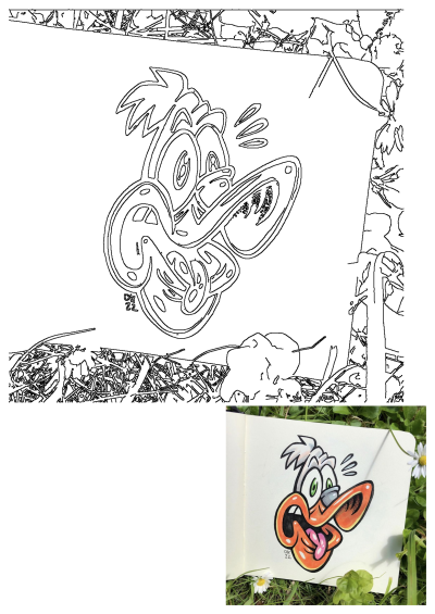 A cartoon duck sketch shows drawing ideas and things to draw. A pin by fernando cifuentes, things to draw, and sketch.