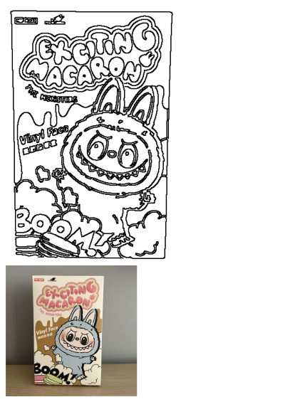 Unopened [GENUINE] LABUBU Exciting Macaron Series blind box. Image shows a Pop Mart vinyl face collectible featuring the cute Labubu monster.