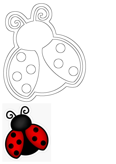 Lucky ladybug to bring you good fortune! Cute cartoon ladybug art sticker by DrawingPurrr, a delightful symbol of good luck and charm.