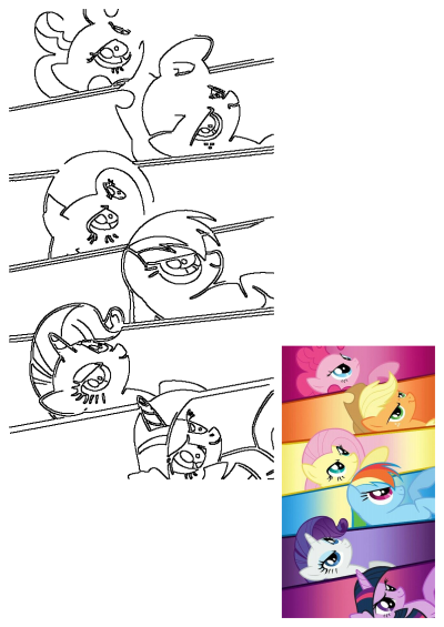 Image of Pinkie Pie, Applejack, Fluttershy, Rainbow Dash, Rarity, and Twilight Sparkle from My Little Pony: Friendship Is Magic, cute cartoon characters