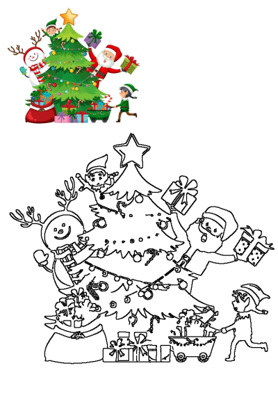 Red Christmas Tree Cartoon, Santa And Tree Clipart, Little Christmas Tree Cartoon, Cartoon Christmas Tree Clipart, Colorful Cartoon Christmas Tree, Christmas Clipart Free, Santa Claus Elves, Ugly Christmas Sweater Design, Clip Art Pictures