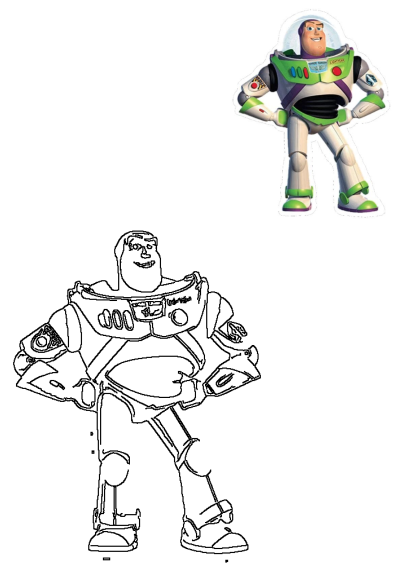 Full-body image of Buzz Lightyear from Toy Story, in his iconic space ranger suit, standing in a confident pose. "To infinity... and beyond!"