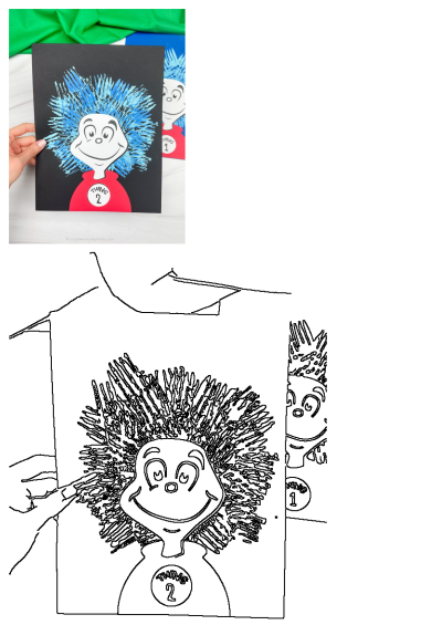 Adorable Thing 2 craft, a Dr. Seuss-inspired fork painting project. A fun DIY activity for kids, perfect for celebrating Dr. Seuss Day.