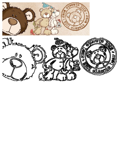 Ale Flores' pin on Nici features cute cartoon bears, ideal for art journals and Cricut crafts. Classic bear design with sweet details.