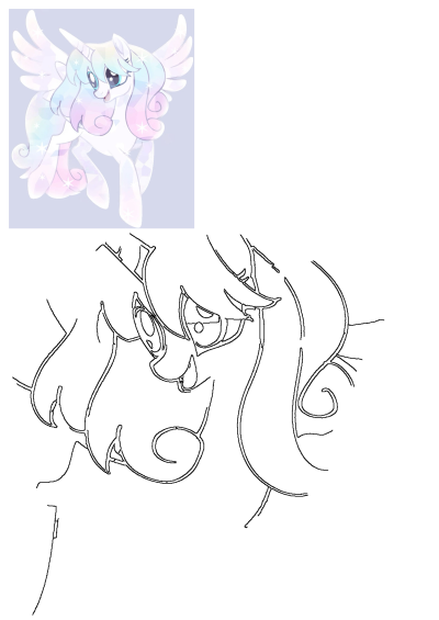 A magical sparkling crystal pony with wings and a horn, rendered in pastel colors, giving a whimsical, ethereal feel. 