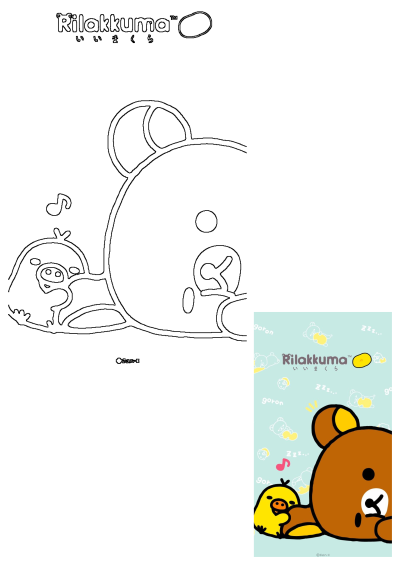 A cute cartoon wallpaper featuring Rilakkuma, a brown teddy bear, peacefully sleeping next to a yellow duck. Perfect for adding a touch of kawaii to your device.