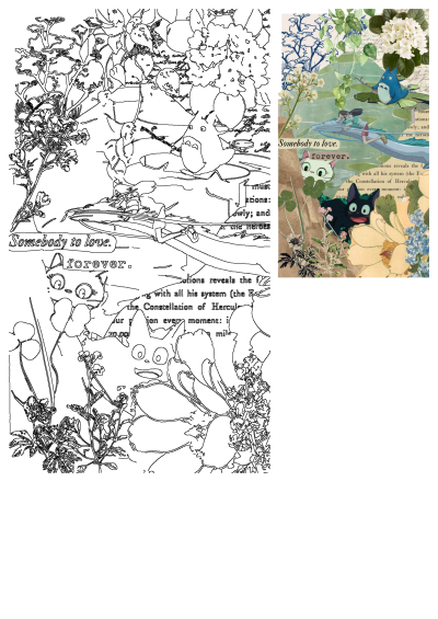 Cute Studio Ghibli collage wallpaper featuring characters like Totoro, Haku, and Jiji. #studioghiblishuffle from doylelyy222 in 2025.