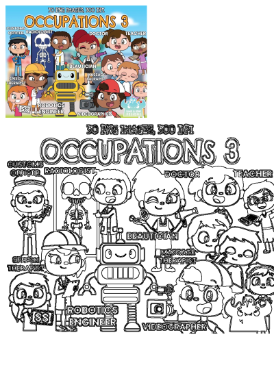 Occupations Clipart Set 3: Custom Officer, Radiologist, Doctor, Teacher... Lime and Kiwi Designs values your feedback at contact@limeandkiwidesigns.com