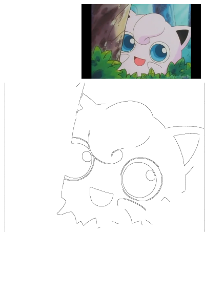 Jigglypuff is peeking from behind a tree. The pink Pokemon with big blue eyes, and it's partially hidden by foliage and a tree trunk.