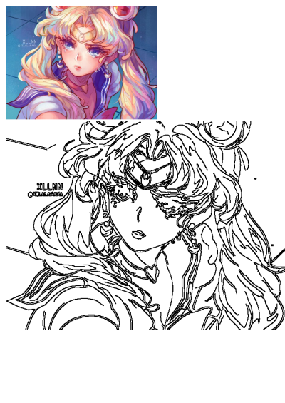 Detailed fanart of Sailor Moon, an anime character with long blonde hair, blue eyes and crescent moon earrings. She is sad and has tears in her eyes.