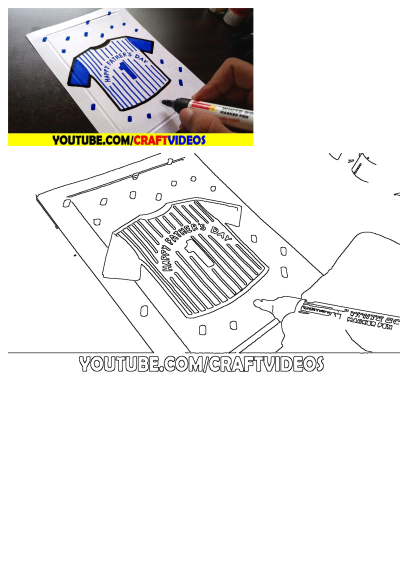 someone is drawing a baseball jersey on paper