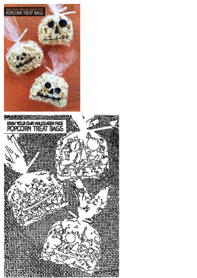 three rice krispy treats decorated to look like skeletons