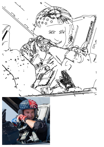 Image of a pilot in the cockpit of an airplane, wearing an American flag helmet and gloves, showcasing patriotic aviation gear.