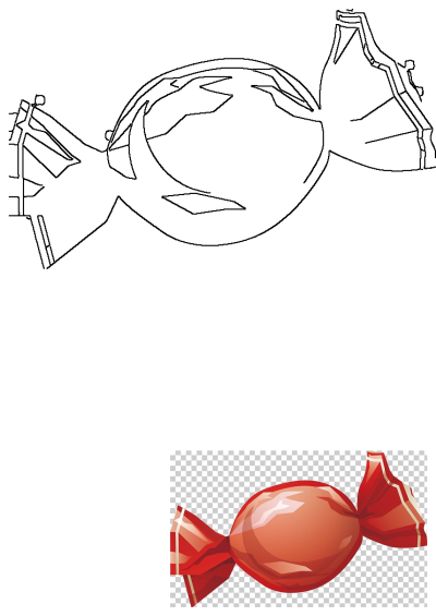 Image of a single red candy lollipop wrapped in cellophane against a transparent background, ideal for confectionery-themed designs. 