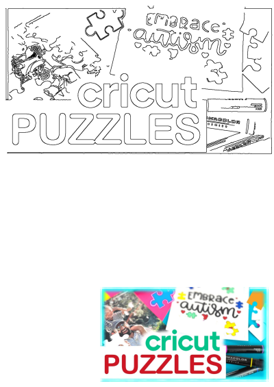 Cricut puzzles with people, artwork, and puzzle pieces displayed. Showcase of creative DIY projects and personalized puzzle designs using Cricut.
