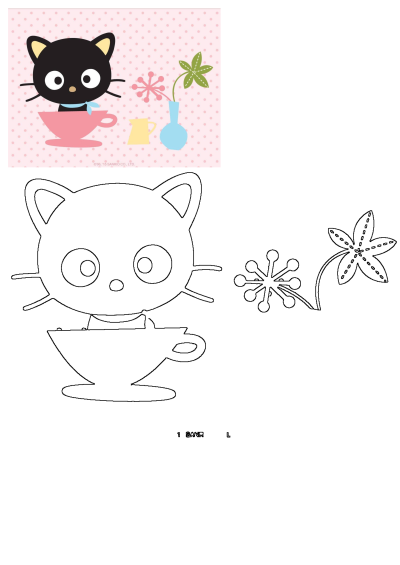 Cartoon image of a black cat in a pink teacup, with flowers, on a dotted background. The Whisker Weekly Volume 1, No. 1 is out now and it's free.