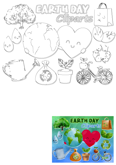 Earth Day cliparts for educational use. Learn how to use these images featuring the earth, recycling, plants, and eco-friendly transportation.