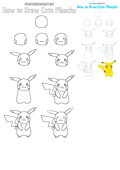 How to draw a cute Pikachu? A step-by-step guide simplifies the drawing process, making it easy for anyone to learn and enjoy!