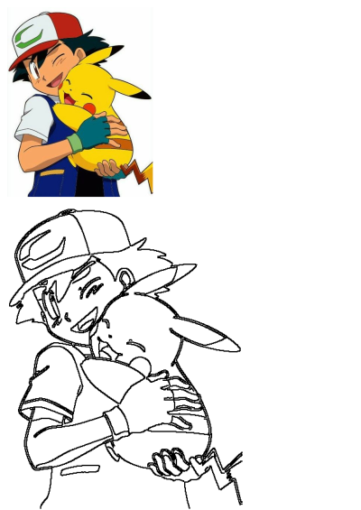 Ash Ketchum affectionately hugs Pikachu, his electric-type Pokemon friend, a heartwarming scene celebrating their strong bond and loyalty.