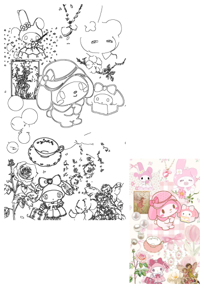 My Melody Wallpaper (´ω｀). Cute Sanrio-themed pink wallpaper featuring My Melody characters, flowers, pearls and fairies.